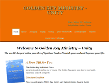 Tablet Screenshot of goldenkeyministry.com